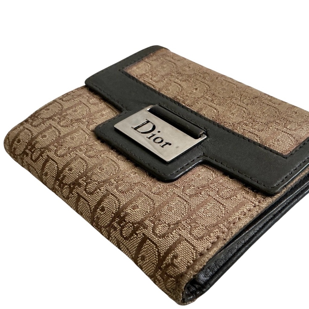 Christian Dior Brown Trotter Compact Wallet - Picture 7 of 12